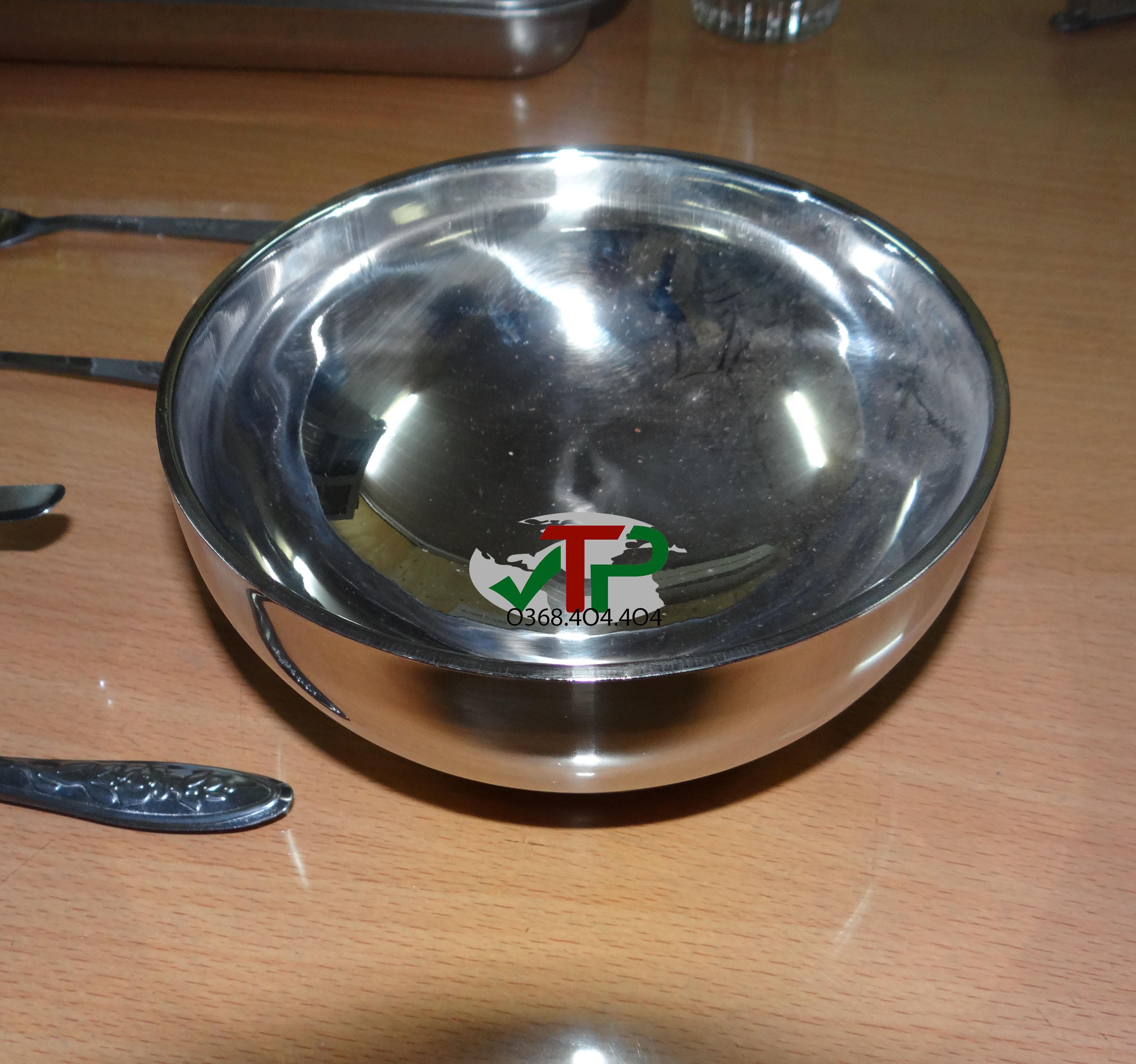 Bát inox 2 lớp phi 12