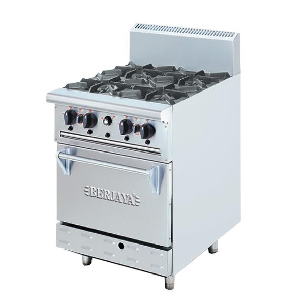 Bếp Âu 4 họng có lò nướng