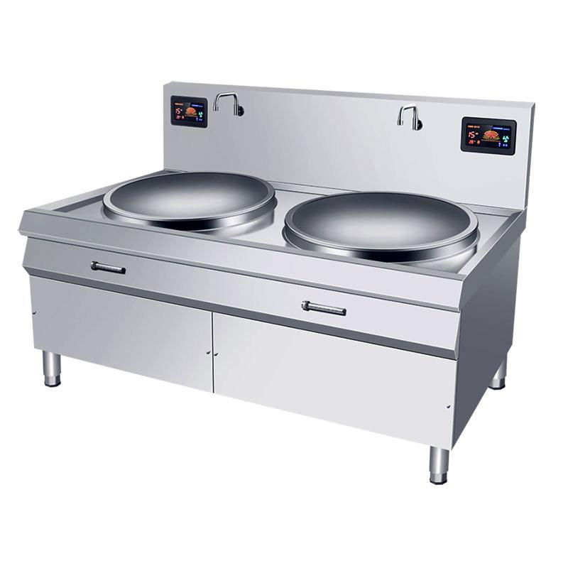 Bếp từ công nghiệp đôi lõm liền chảo